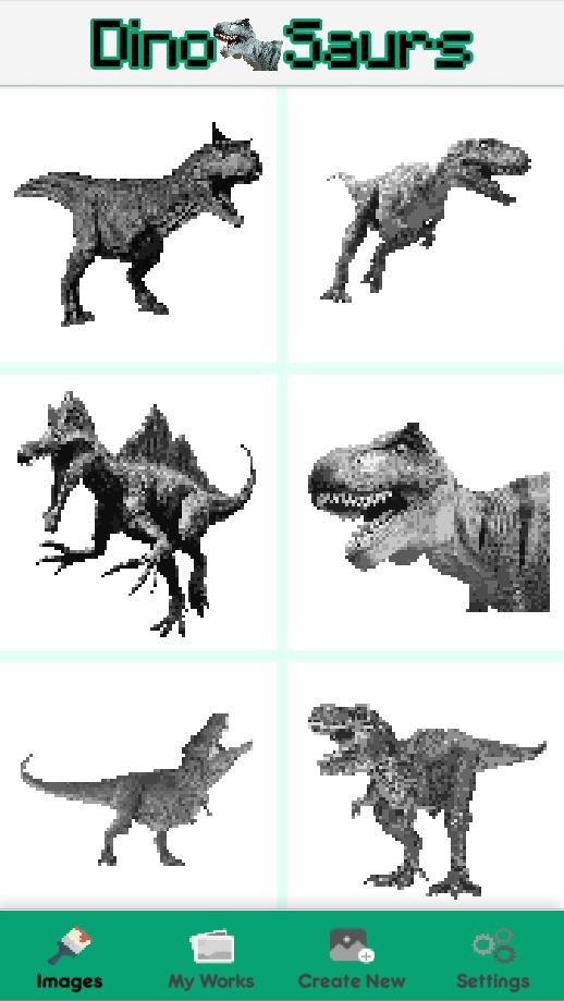 Android용 Color by Number Dinosaurs - Pixel art APK 다운로드