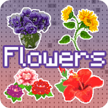”Color by Number Flowers: Pixel Art Flowers