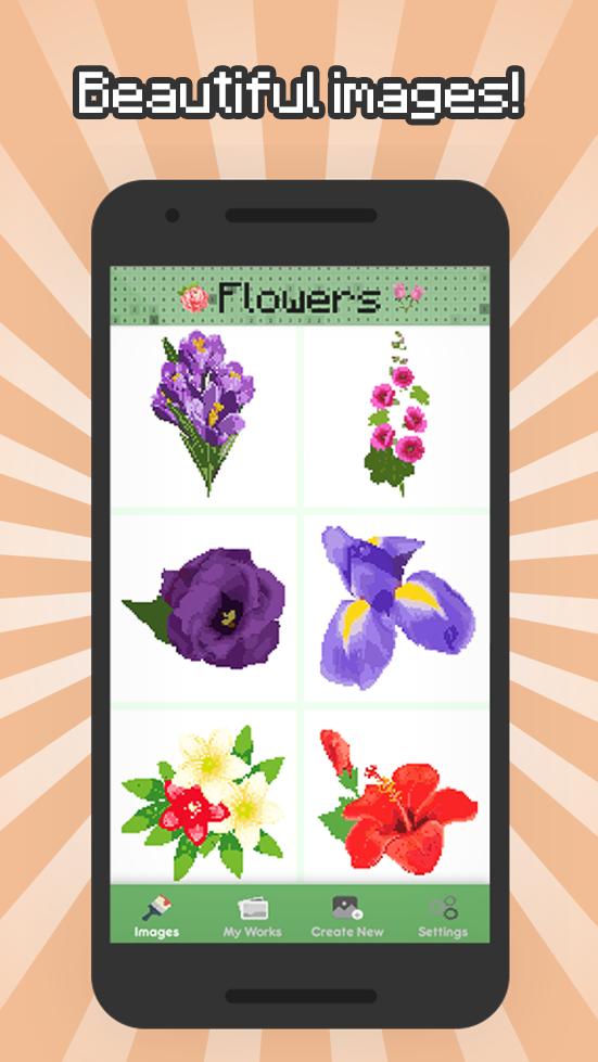 Color By Number Flowers Pixel Art Flowers For Android Apk
