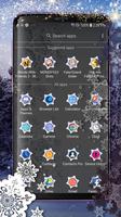 Winter Snowflake Theme syot layar 2