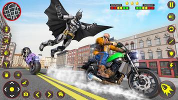 Flying Bat Hero Man Superhero capture d'écran 1