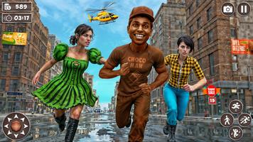 Chocolate Man Superhero Cartaz