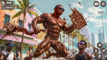 Chocolate Man Superhero imagem de tela 3