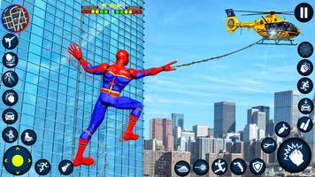 Spider Stickman Game Rope Hero capture d'écran 3