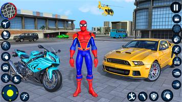 Spider Stickman Game Rope Hero poster