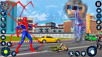 Spider Stickman Game Rope Hero capture d'écran 2