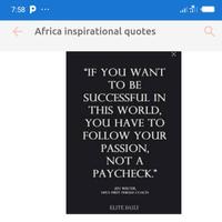 Africa america inspirational quote ポスター