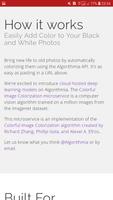 Convert B&W Photo to Color with - Algorithmia скриншот 2