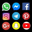 All in one Social Media App أيقونة