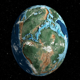 Ancient  Earth globe
