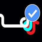 Blue Tick Tiktok ไอคอน