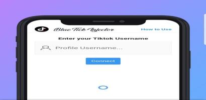 Blue Tick Tiktok الملصق