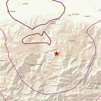 Carte du séisme au Maroc Affiche