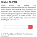 Cek NUPTK GURU