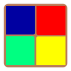 Color Merge Game - Reach The Rainbow Tile icône