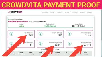 Crowd Vita App Earn Money Online Crowd funding screenshot 3