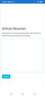 Rewrite - Article Spinner screenshot 1