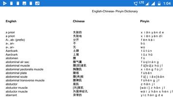 English Chinese Pinyin Dictionary Affiche
