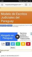 Poster Escritos Judicial Paraguay