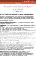 FIA Act 1974 and Rules Affiche