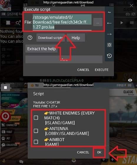 Free Fires Everything Hack Mod For Android Apk Download - game guardian script roblox