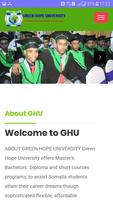 GREEN HOPE UNIVERSITY ポスター