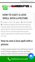 How to cast a love spell with a picture Affiche