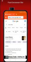 Fast browser lite - Data saver ảnh chụp màn hình 1