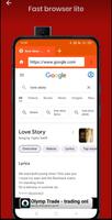 Fast browser lite - Data saver স্ক্রিনশট 1