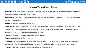 Literary Terms Definitions and Examples الملصق