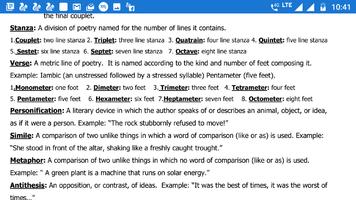Literary Terms Definitions and Examples captura de pantalla 2