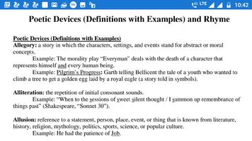 Literary Terms Definitions and Examples captura de pantalla 3