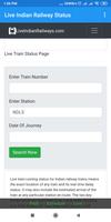 Live Indian Railway Status الملصق