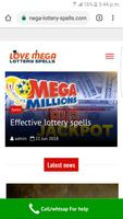 Love mega lottery spells Affiche