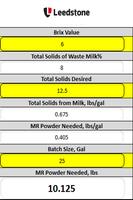 Milk Solids Calculator Affiche