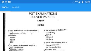 MCQ's. & Answers of Eng.Literature & Gen. English الملصق