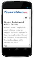 Rent a car in Panama - Panama Rental Cars plakat