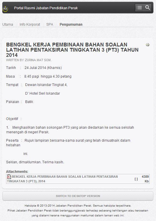 Portal Pendidikan Perak Unofficial For Android Apk Download