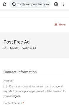 Rampur : Free Ads : मुफ्त विज्ञापन करें screenshot 1
