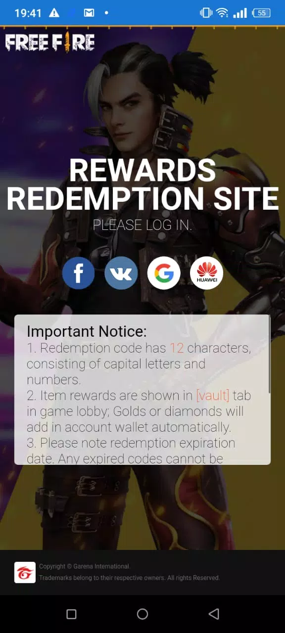 Reward FF Garena: Como usar o site de resgate de códigos de Free