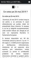 3 Schermata Eu Yes La Vot Romania 26 mai 2019