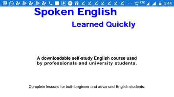 Spoken English: Learn Quickly الملصق