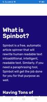 Spinbot Article Spinning Text screenshot 1