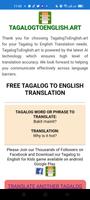 TagalogToEnglish AI Translator capture d'écran 1