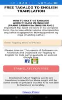 TagalogToEnglish AI Translator screenshot 3
