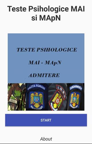 Teste Psihologice Mai Si Mapn Admitere 2019 Pour Android Telechargez L Apk