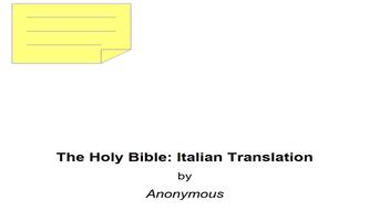 bible-italian Plakat