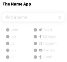 The Name App Affiche