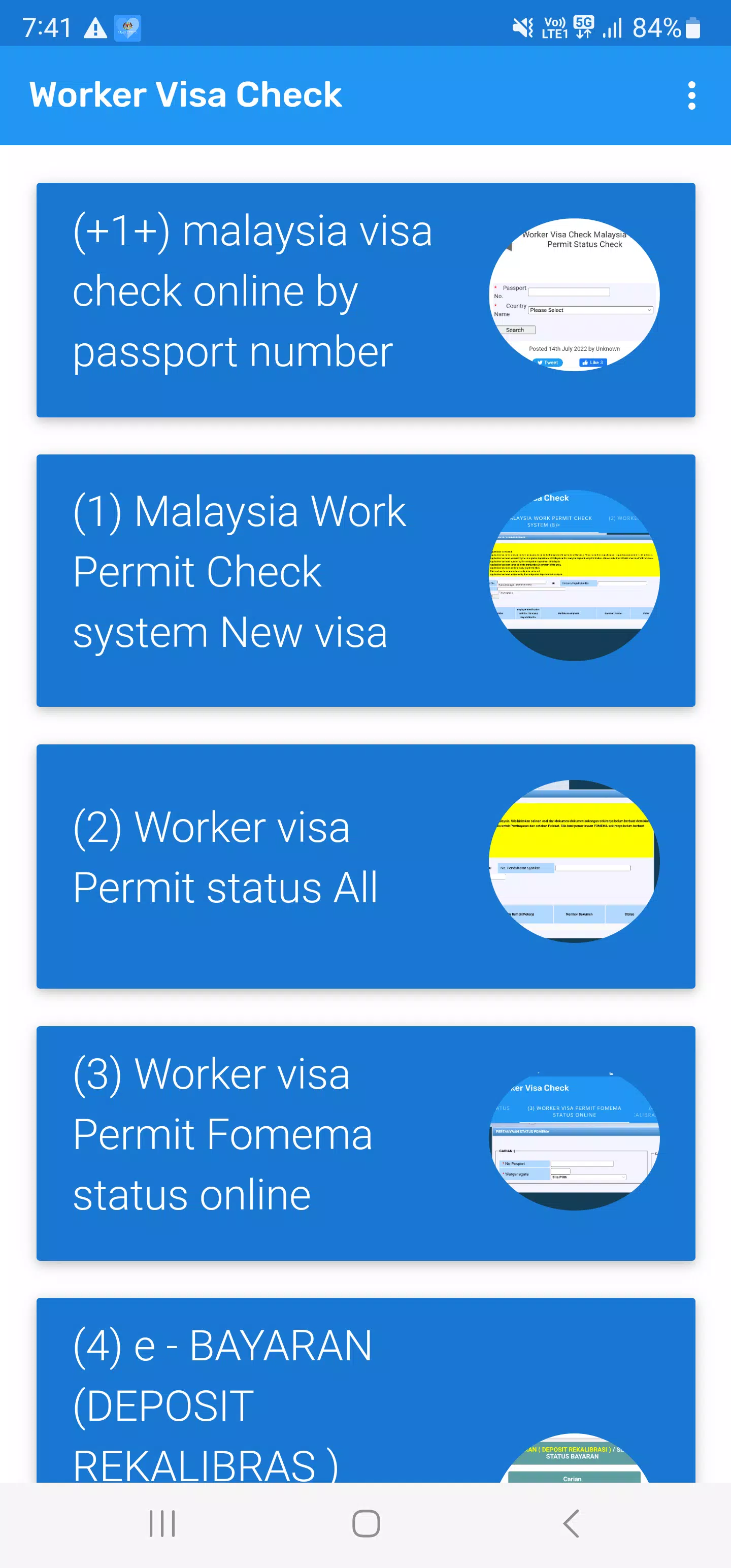 Visa checks
