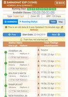 Train search new version  live status 截图 3